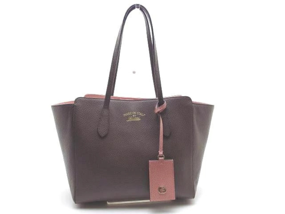 Gucci Tote Bag Gray Pink